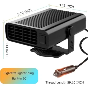 New 2025 Portable Car Heater with Fast Heating and Cooling