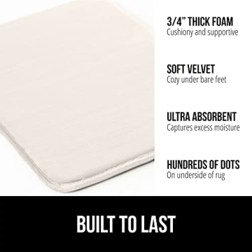 Gorilla Grip Thick Memory Foam Bath Rugs for Your Comfort