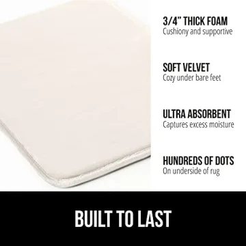 Gorilla Grip Thick Memory Foam Bath Rugs for Your Comfort