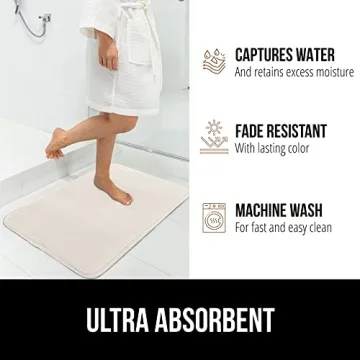 Gorilla Grip Thick Memory Foam Bath Rugs for Your Comfort