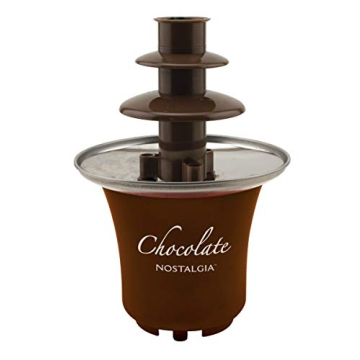 Nostalgia Chocolate Fondue Fountain for Parties - 8-Ounce