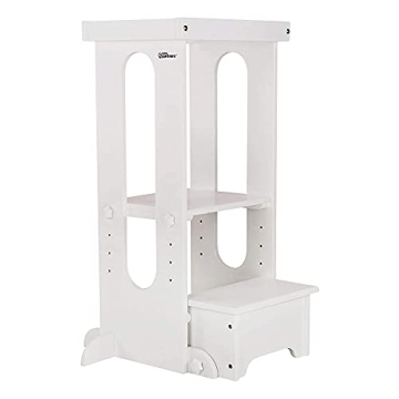 Little Partners Learning Tower Toddler Tower, Explore 'N Store Montessori Kitchen Tower for Cooking ...
