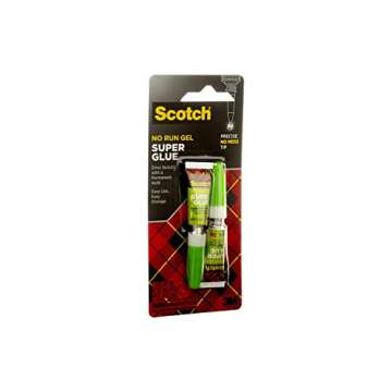 Scotch Super Glue Gel, .07 oz, 2-Pack, Dries Quickly with a Permanent Hold (AD112)