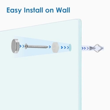 Sleek Magnetic Glass Whiteboard for Home and Office