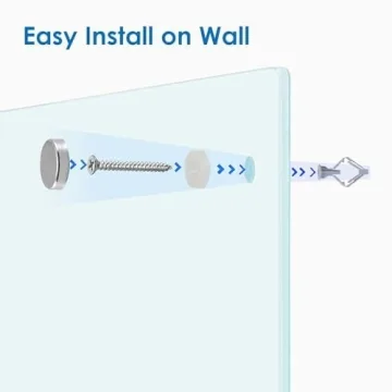 Sleek Magnetic Glass Whiteboard for Home and Office