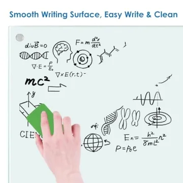 Sleek Magnetic Glass Whiteboard for Home and Office