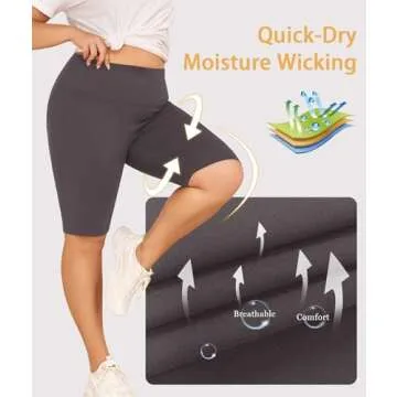 Comfortable Plus Size Biker Shorts with Pockets