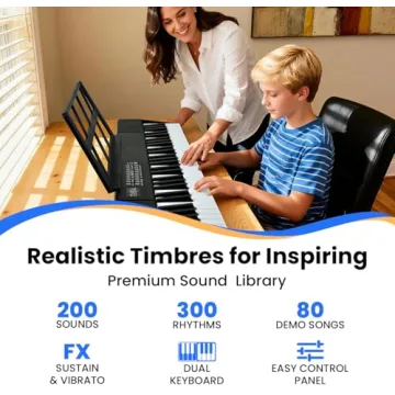 61 Key Keyboard Piano - Portable Learning Fun for All