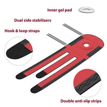 KARM Plus Size Knee Brace for Women & Men Plus Size - Adjustable Knee Support Brace for Meniscus Tear, Arthritis Pain, Compression with Side Stabilizers - Obese People (4XL/5XL/6XL Black)