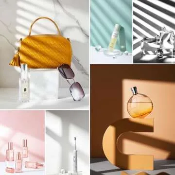 Photography Backdrop Product Photo Background: Small Product Photoshoot Props kit for Food Jewelry Mini Items Picture. (16x11.5inch Board Plus)