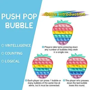 ATESSON Pop Sensory Fidget Toy - Strawberry Stress Relief