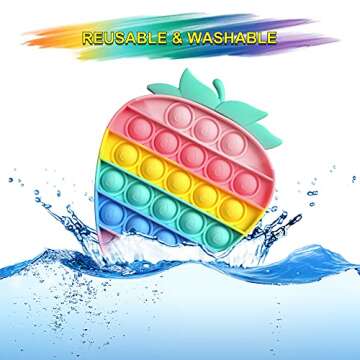 ATESSON Pop Sensory Fidget Toy - Strawberry Stress Relief