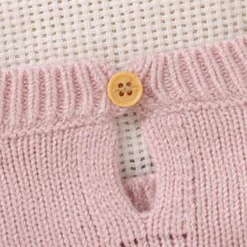 MAYUMMPY Toddler Baby Girl Boy Knit Easter Sweater Bunny Pullover Sweatshirt Knitwear Newborn Kids Easter Clothes (Bunny Sweaters Pink, 18-24 Months)