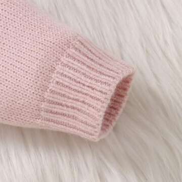 MAYUMMPY Toddler Baby Girl Boy Knit Easter Sweater Bunny Pullover Sweatshirt Knitwear Newborn Kids Easter Clothes (Bunny Sweaters Pink, 18-24 Months)