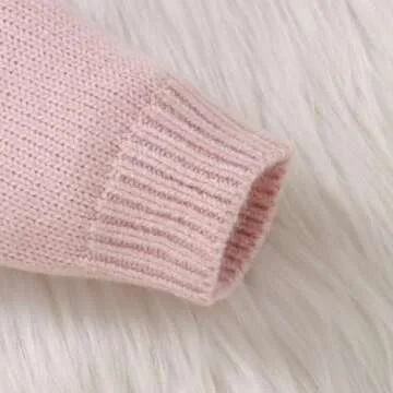 MAYUMMPY Toddler Baby Girl Boy Knit Easter Sweater Bunny Pullover Sweatshirt Knitwear Newborn Kids Easter Clothes (Bunny Sweaters Pink, 18-24 Months)