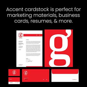 Accent Opaque White 8.5” x 11” Cardstock Paper, 120 Lb, 325 GSM – 150 Sheets (1 Ream) – Premium Smooth Extremely Heavy Cardstock, Printer Paper for Invitations, Cards, Menus, Business Cards – 188179R