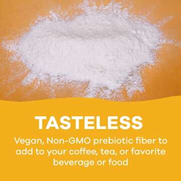 GoBiotix Prebiotic Fiber Supplement Powder for Digestive Health, Soluble Fiber for Gut Health, Glute...