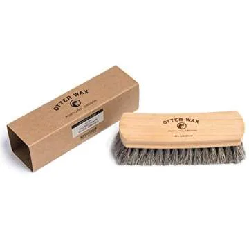 Premium Horsehair Shoe Brush for Impeccable Leather Care