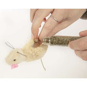 SmartyKat Madcap Mania Refillable Plush Catnip Cat Toy, Includes Catnip Tube - Randomly Selected Color, One Size