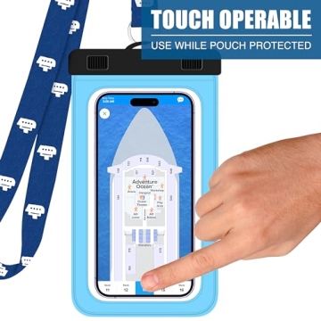 Waterproof Phone Lanyard for Cruises Touch Screen Compatible