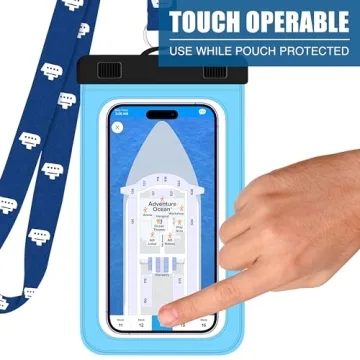 Waterproof Phone Lanyard for Cruises Touch Screen Compatible