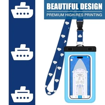 Waterproof Phone Lanyard for Cruises Touch Screen Compatible