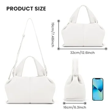 Chic JQWYGB Cloud Pouch Bag for Versatile Styles