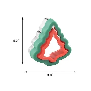 4 Inch Christmas Tree Sandwich Cutter for Fun Meals
