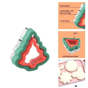 4 Inch Christmas Tree Sandwich Cutter for Fun Meals