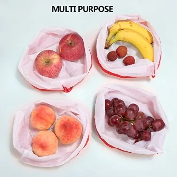 Durable Reusable Mesh Produce Bags for Eco-Friendly Storage