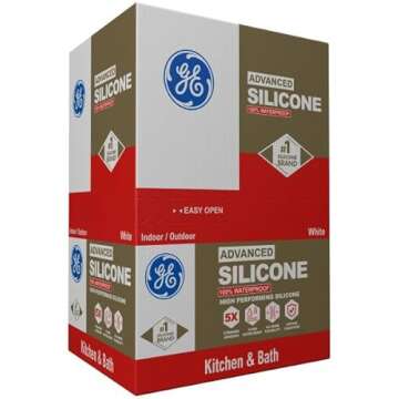GE Advanced Silicone Caulk - 100% Waterproof & Flexible