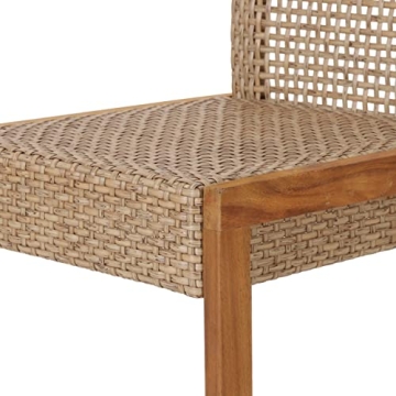 Stylish Elon Outdoor Barstools - Wicker & Acacia Wood
