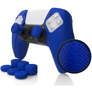 Foamy Lizard SensePro PS5 Controller Skin | Dock Compatible, Soft Flat Anti-Slip Studded Silicone Ge...