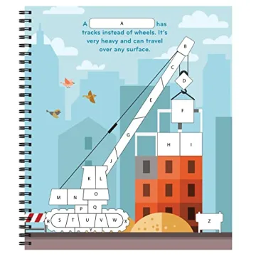 Brain Games Sticker by Letter Trucks Fun Educational Activity Book