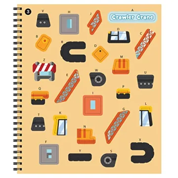 Brain Games Sticker by Letter Trucks Fun Educational Activity Book