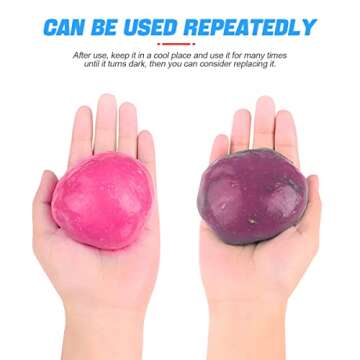 Cleaning Gel for Car, Auto Detailing Slime Mud, Putty Cleaner Dust Removal, Vehicle Interior Soft Gl...