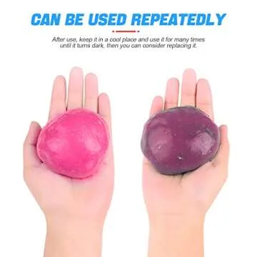 Cleaning Gel for Car, Auto Detailing Slime Mud, Putty Cleaner Dust Removal, Vehicle Interior Soft Gl...