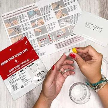 Original Home Blood Typing Kit - New Package + Improved Lancet (2 kits)