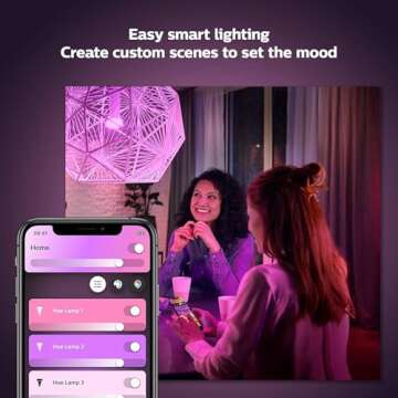 Philips Hue Motion Sensor + White Ambiance A19 LED Smart Bulb 2-Pack, Compatible with Alexa, Apple Homekit and Google Assistant, Bluetooth Compatible, Motion Sensor Requires Bridge