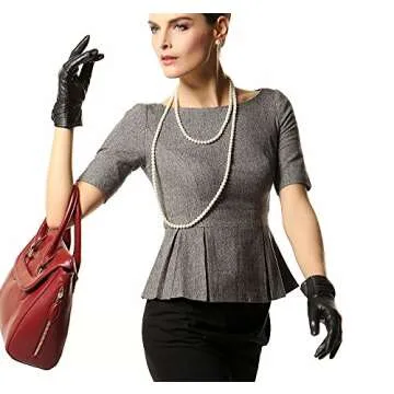 Warmen Women's Lambskin Cold Weather Gloves - Stylish & Warm