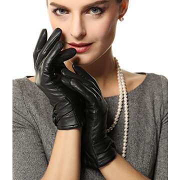 Warmen Women's Lambskin Cold Weather Gloves - Stylish & Warm
