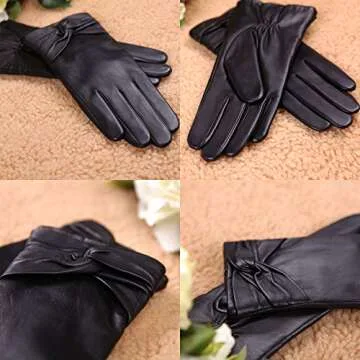 Warmen Women's Lambskin Cold Weather Gloves - Stylish & Warm