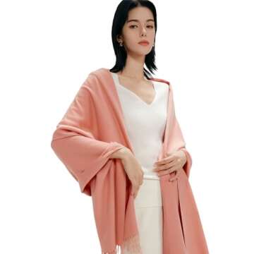 maamgic Women's Scarf Pashmina Shawls and Wraps for Evening Dresses Travel Office Winter Wedding Cas...