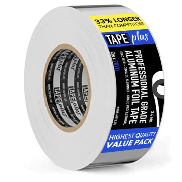 TapePlus Professional Grade Aluminum Foil Tape - Ultimate Sealing Solution for HVAC and Home Improve...