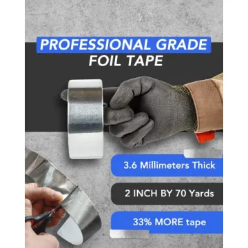 TapePlus 2 Inch Foil Tape for HVAC Sealing and Repair