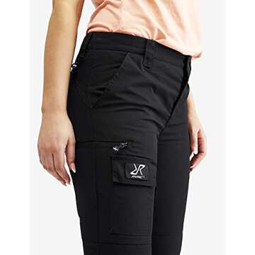 RevolutionRace Women’s Nordwand Pants, Durable Pants for All Outdoor Activities, Jet Black, S