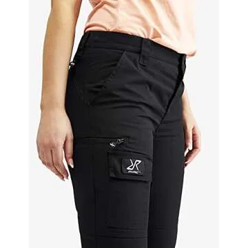 RevolutionRace Women’s Nordwand Pants, Durable Pants for All Outdoor Activities, Jet Black, S