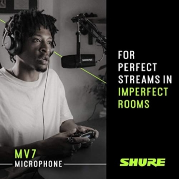 Shure MV7 USB Podcast Microphone for Perfect Audio