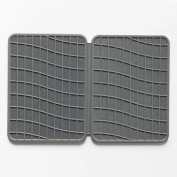 Dorai Home Large Dish Pad 40% More Drying Space | Eco-Friendly Stone Drying Mat for Kitchen Counter | Quick Drying & Highly Absorbent Dish Drying Mat | 24.6" x 16.5" (Slate)