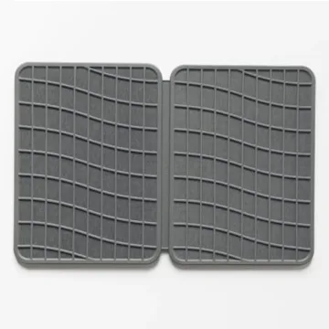 Dorai Home Large Dish Pad 40% More Drying Space | Eco-Friendly Stone Drying Mat for Kitchen Counter | Quick Drying & Highly Absorbent Dish Drying Mat | 24.6" x 16.5" (Slate)